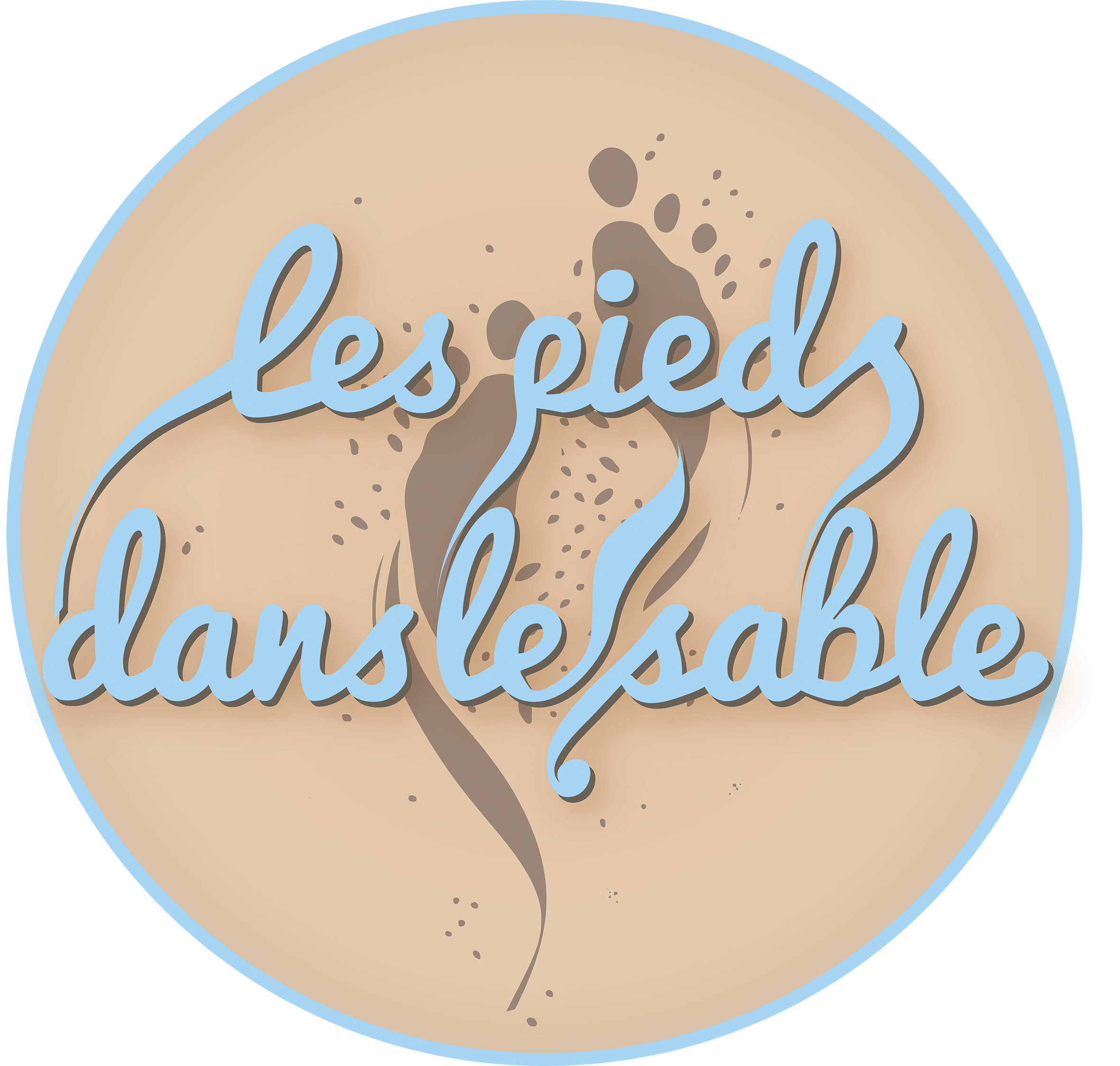 Les pieds dans le sable logo