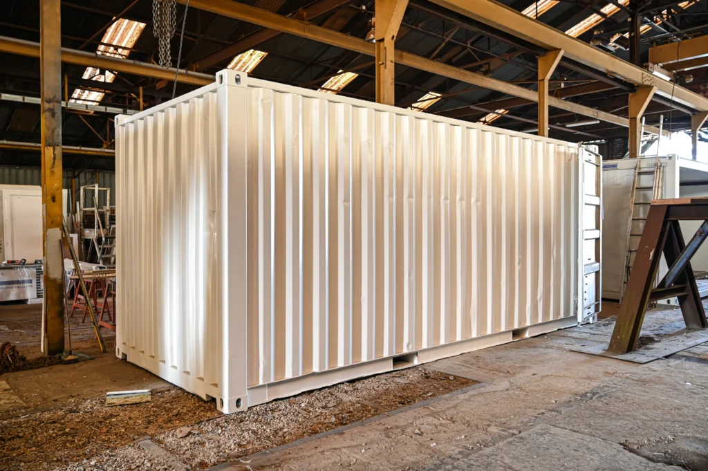 container maritime 20 pieds blanc