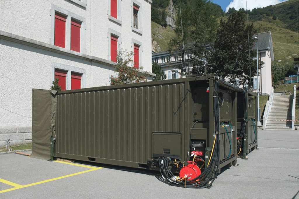 container transport aérien d'urgence