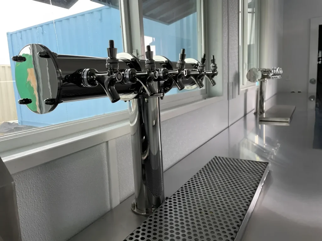 tireuse dans un container