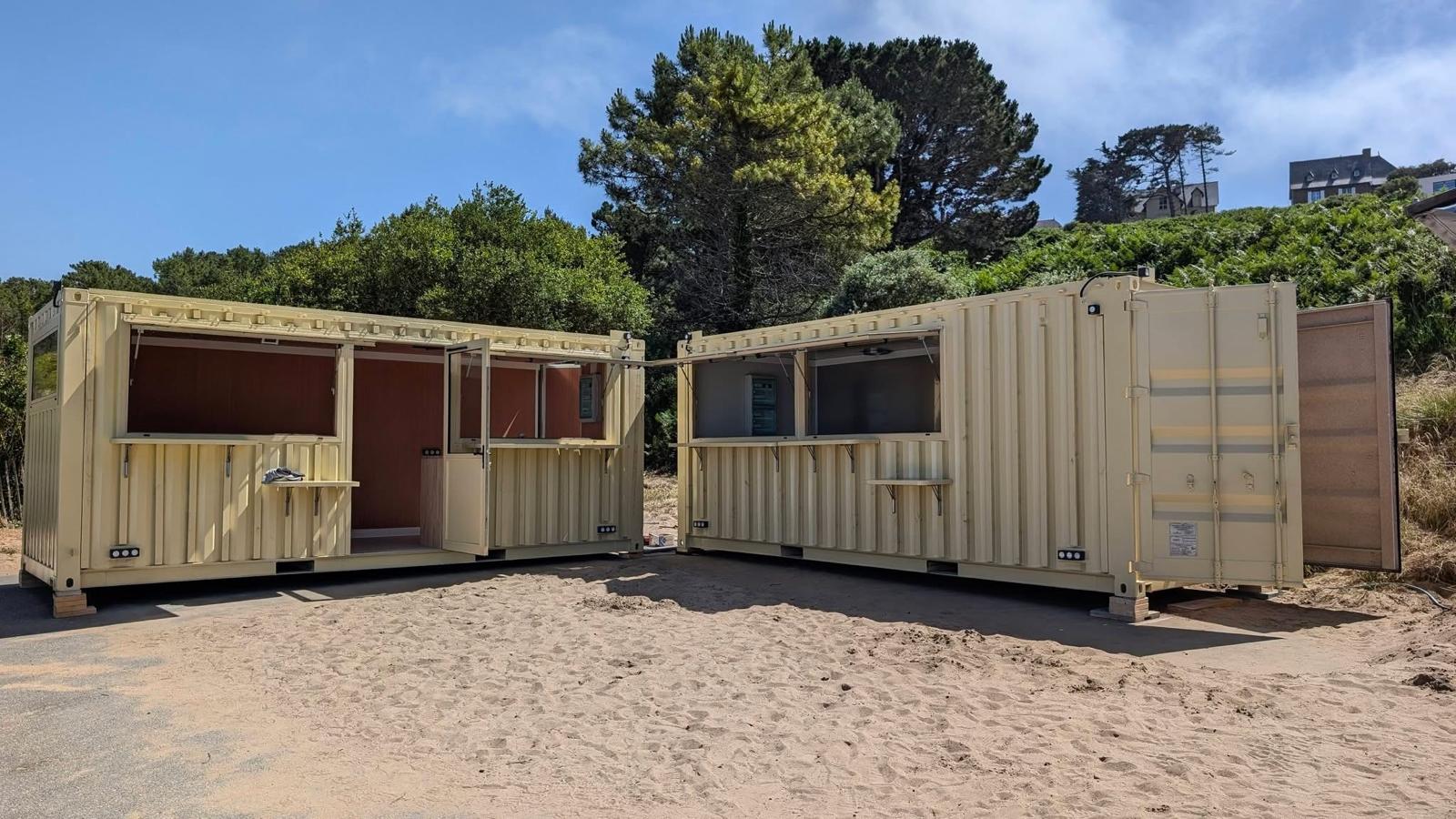 Réalisations 2 Restaurant de plage réalisé avec 2 containers 20 pieds à Fréhel (22)